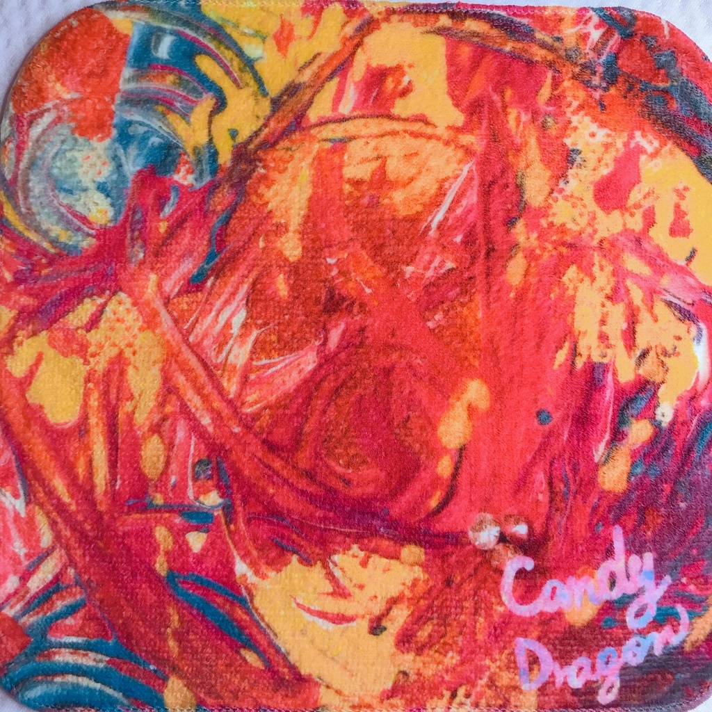 🔮僕らの秘密基地限定🎪芸術店展🎨好きに生きたらいいぢゃない😁🍬我らの限りある時間に最上級の日々を🐉目醒めたCandy Dragon artタオル😎✨
