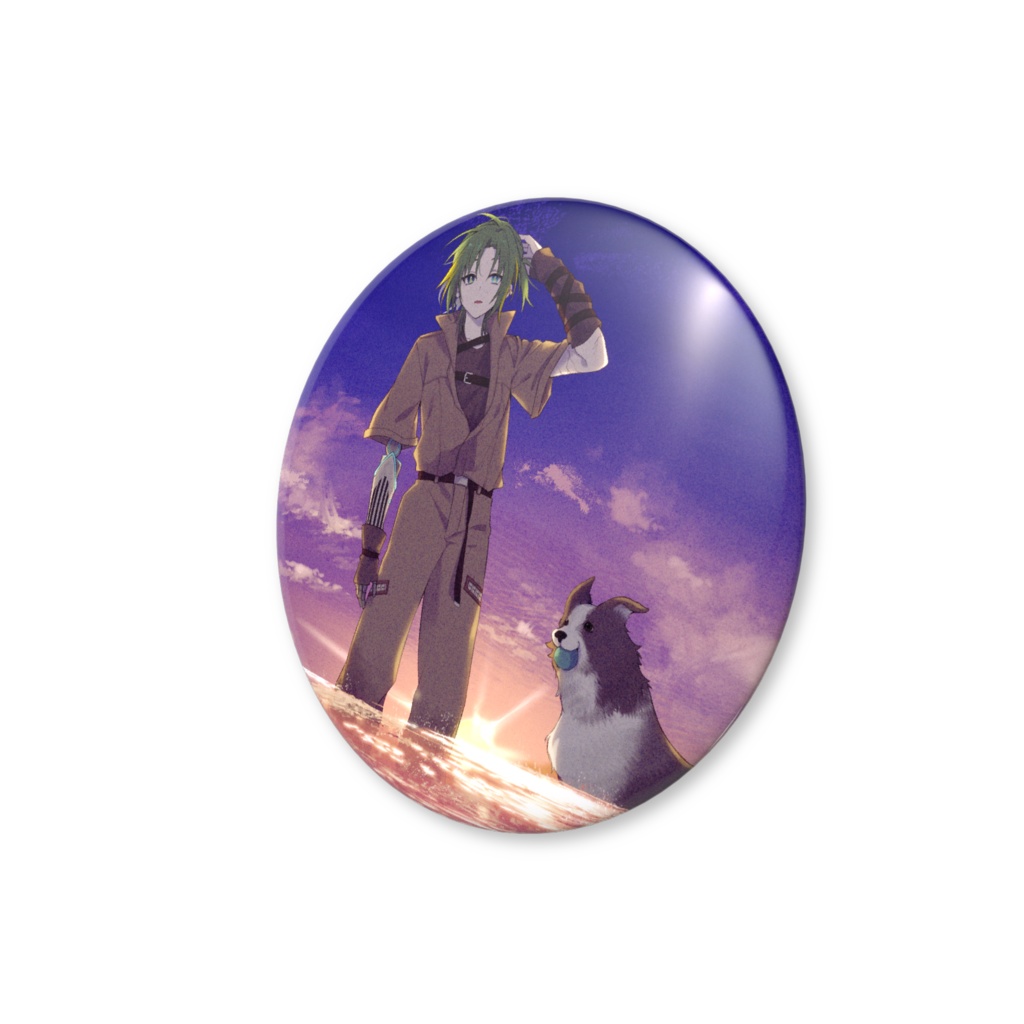 ミドリとテディ缶バッジ