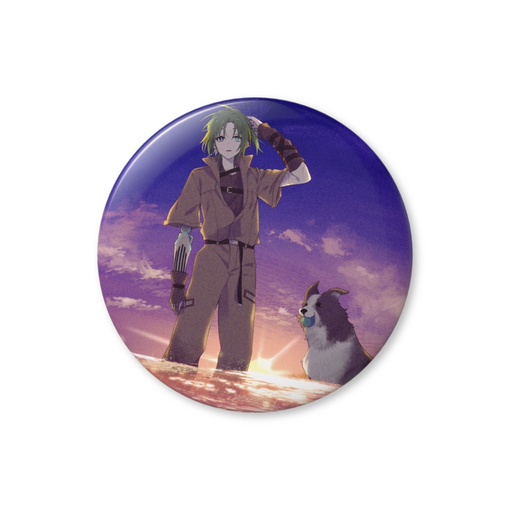 ミドリとテディ缶バッジ