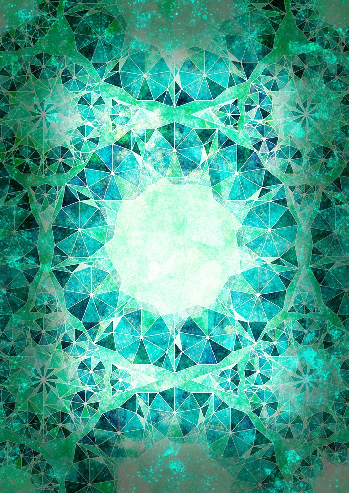 きらめく幾何学文様