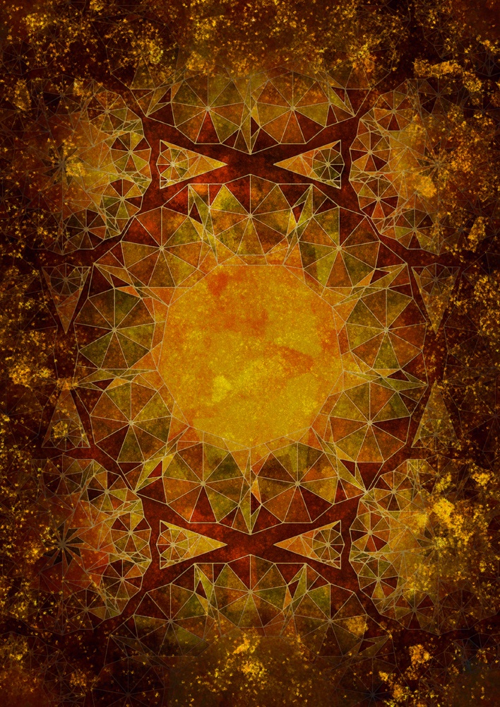 きらめく幾何学文様