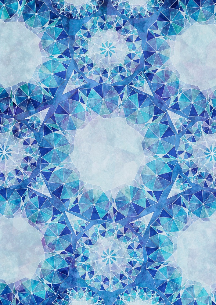 きらめく幾何学文様