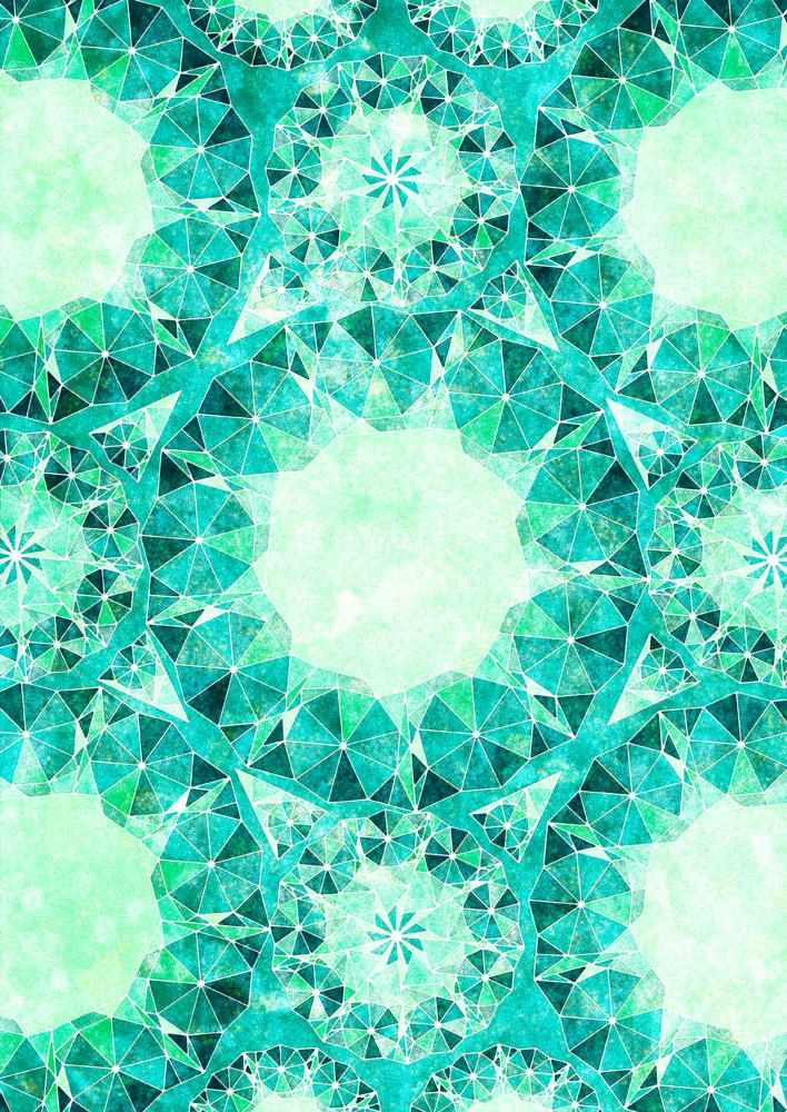 きらめく幾何学文様