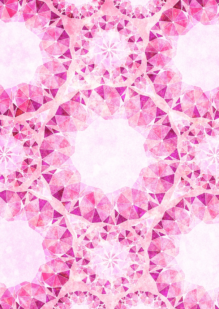 きらめく幾何学文様