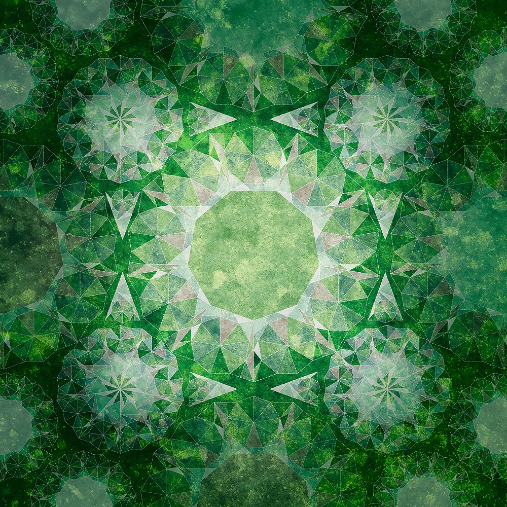 きらめく幾何学文様