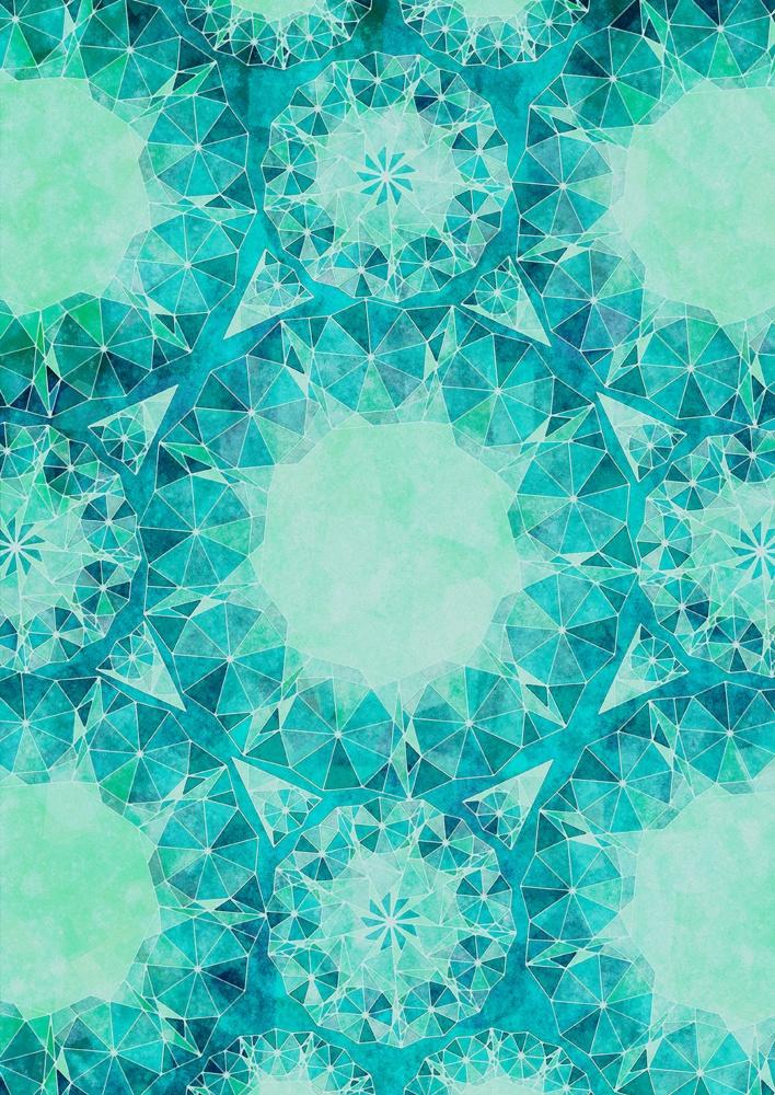 きらめく幾何学文様