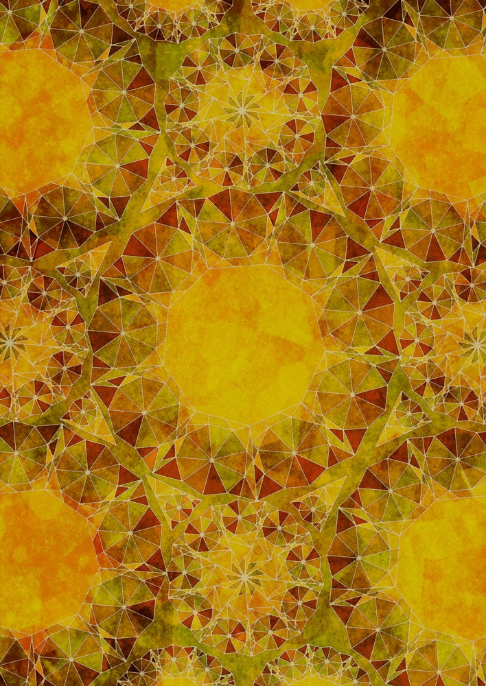 きらめく幾何学文様