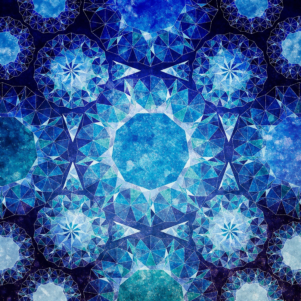 きらめく幾何学文様