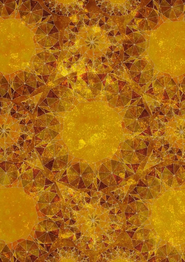 きらめく幾何学文様