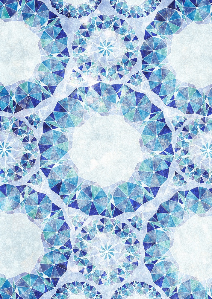 きらめく幾何学文様