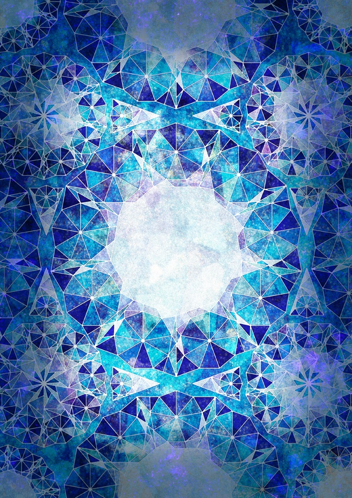 きらめく幾何学文様