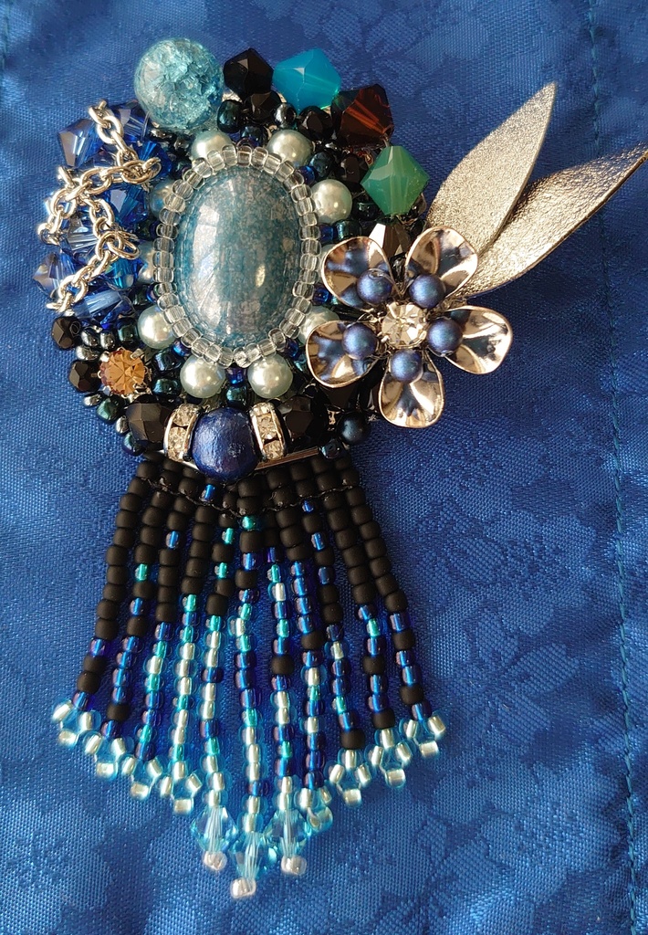 青い火は燃えるA(八島知美イメージブローチ)