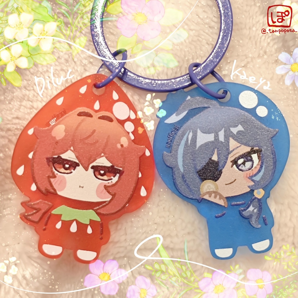 ディルック&ガイア　果物アクリルキーホルダー