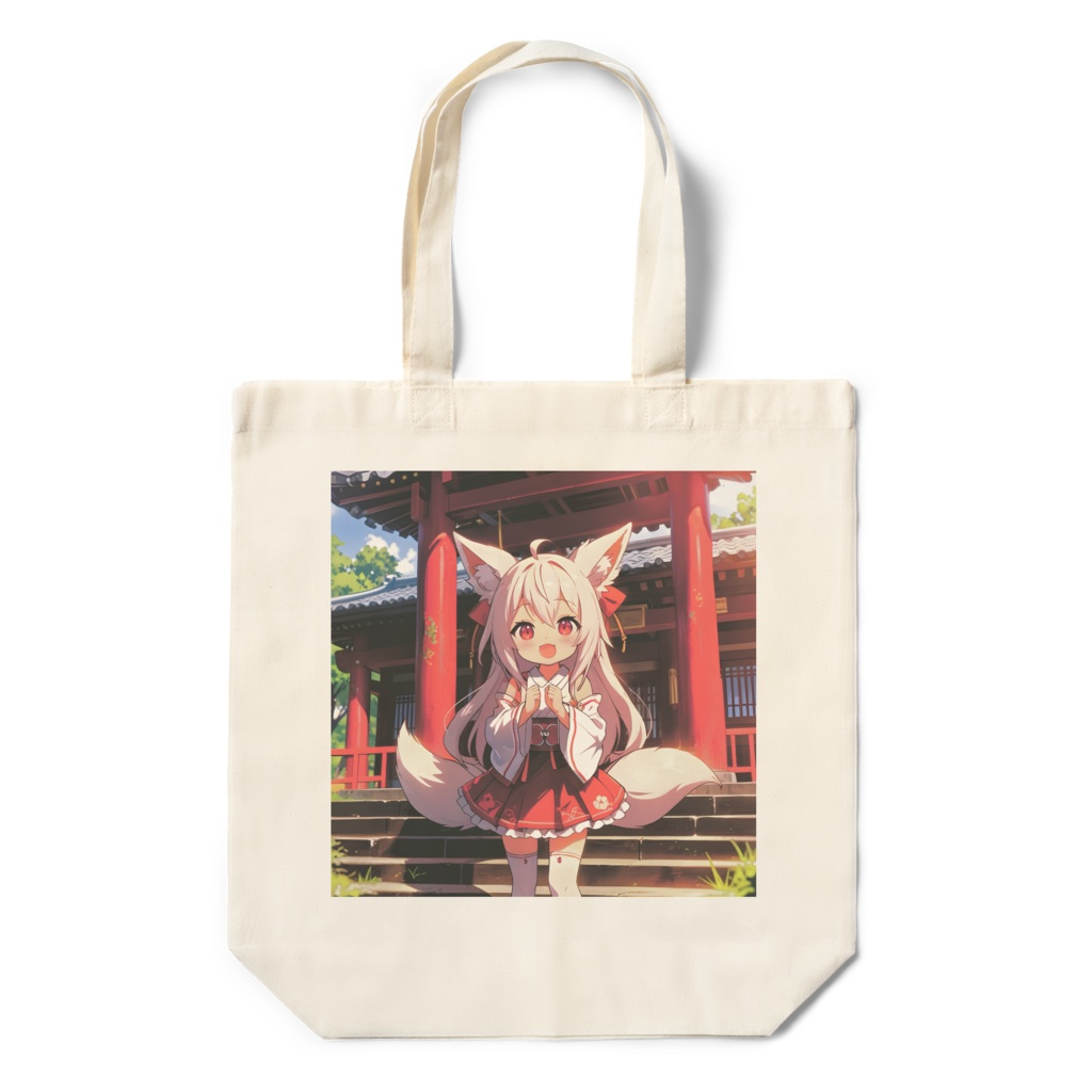 迎福守布(げいふくもりふ)-まねきゃらお出迎えエコバッグ-