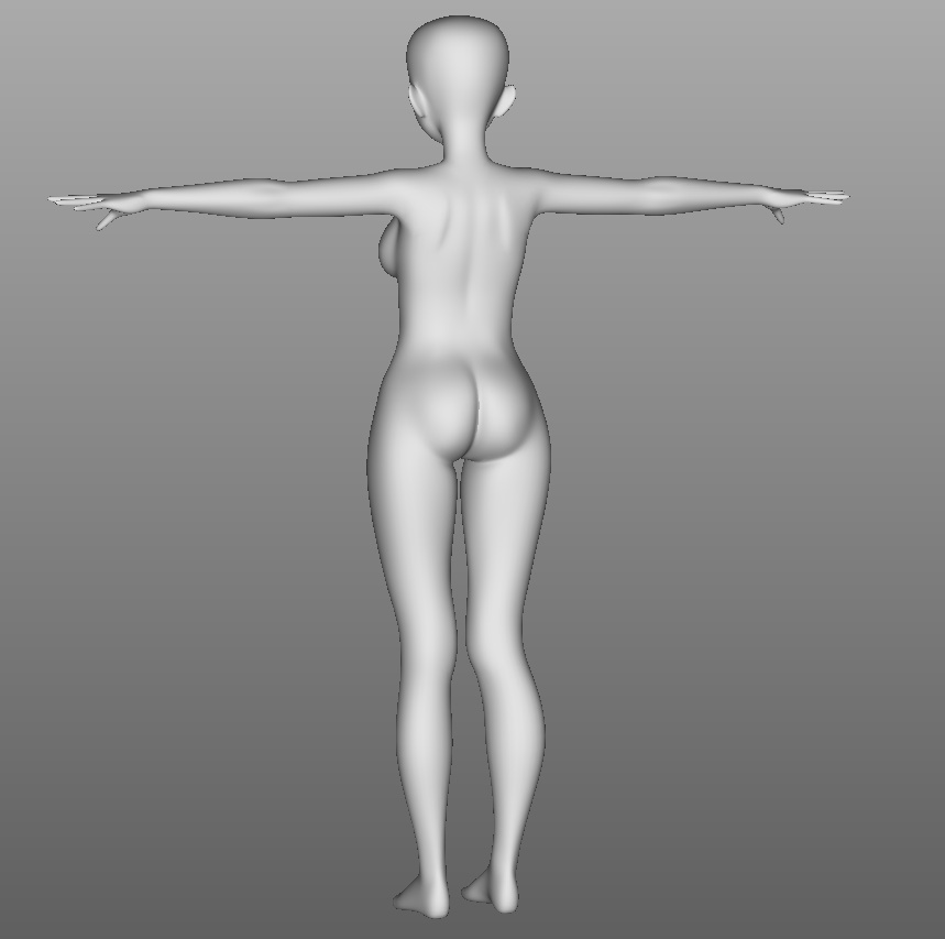 3Dベース素体(ぽっちゃりタイプ)