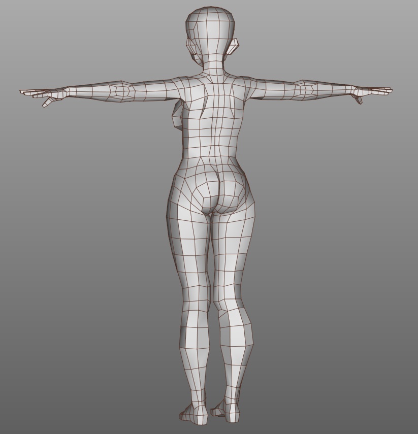 3Dベース素体(ぽっちゃりタイプ)