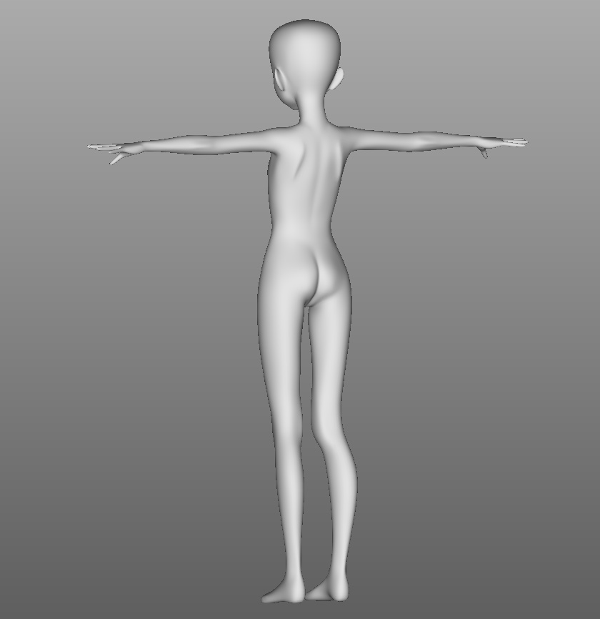 3Dベース素体(スレンダータイプ)