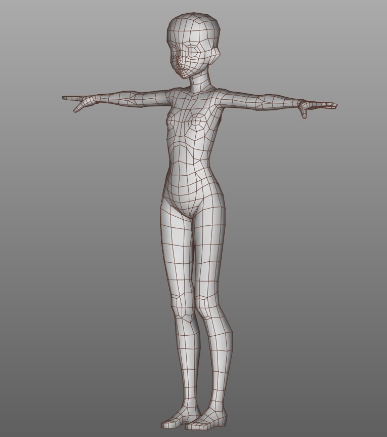 3Dベース素体(スレンダータイプ)