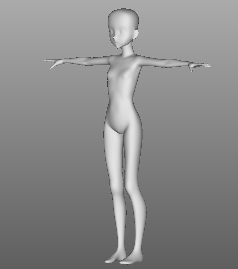 3Dベース素体(スレンダータイプ)