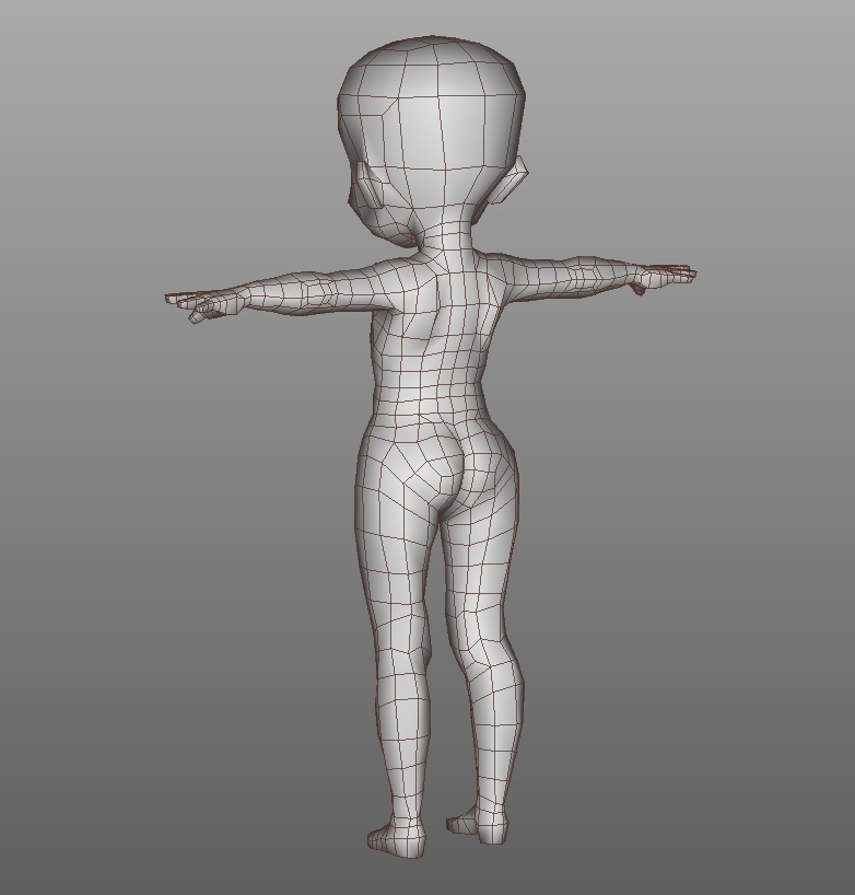 3Dベース素体(ディフォルメタイプ)