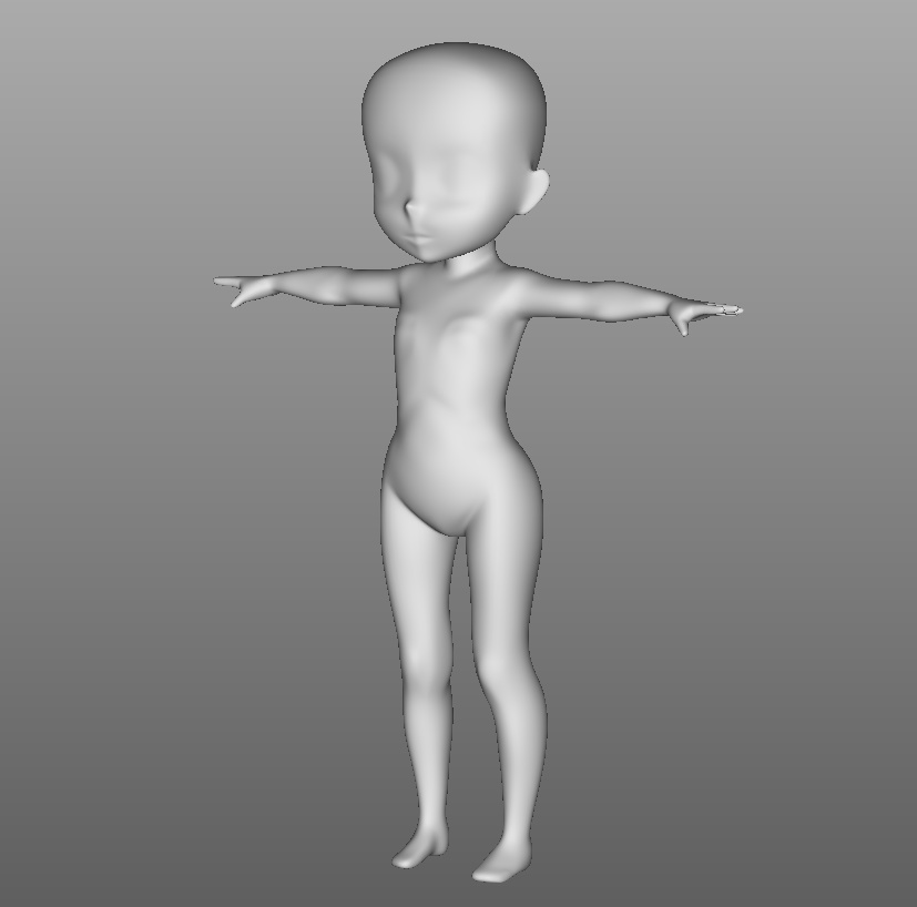 3Dベース素体(ディフォルメタイプ)