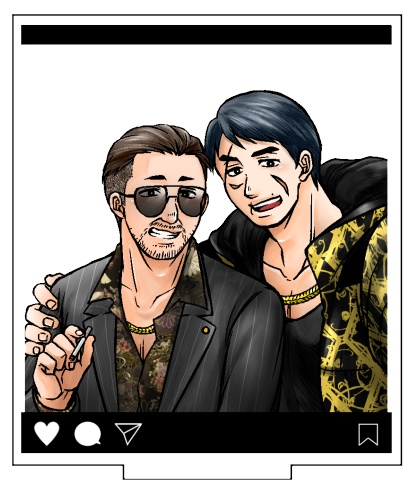 獅鶴インスタ風アクスタ