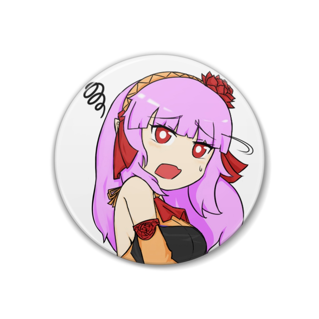 ロベリア缶バッジ38mm