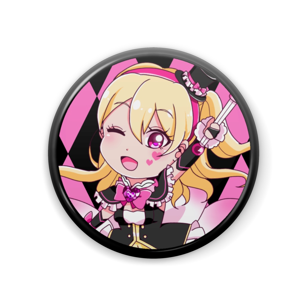 缶バッジ（怪盗ルビーハート）