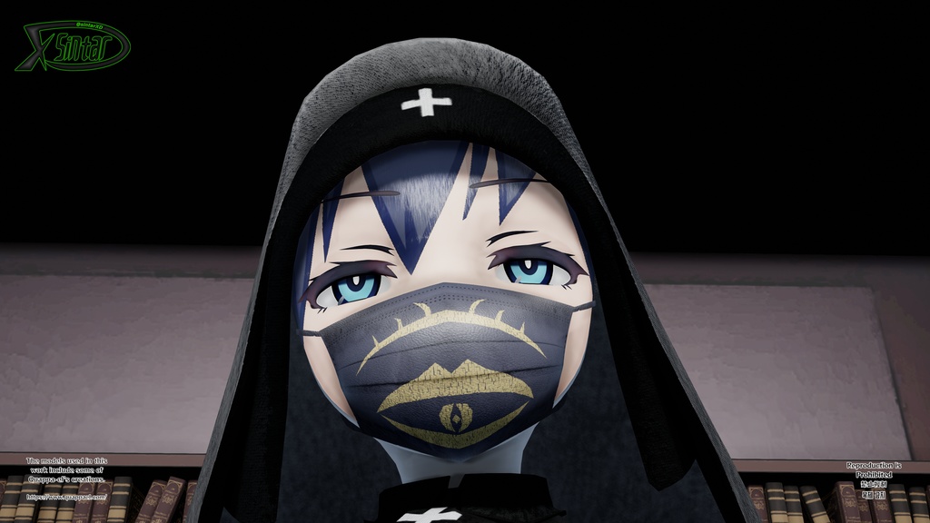 マスクアクセサリ for MMD(寄付用) (Mask accessories for MMD - donate)