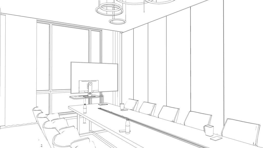 Employee office area, General Manager's office, meeting room