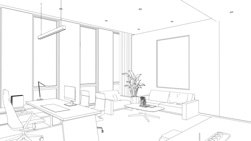 Employee office area, General Manager's office, meeting room