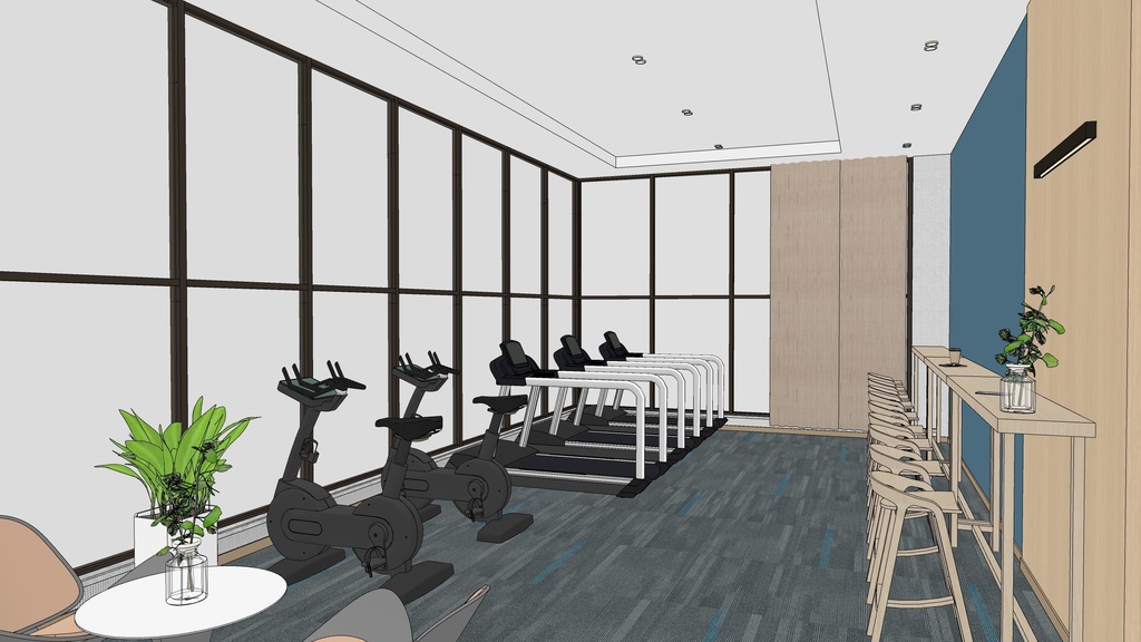 Employee office area, General Manager's office, meeting room