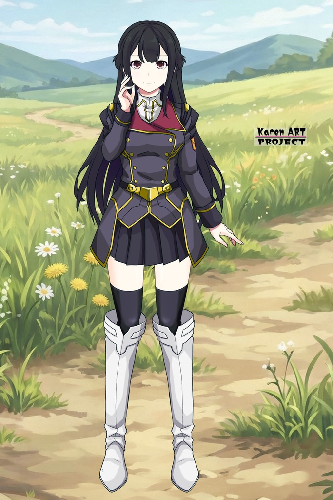 カレンちゃん+ヒナ・リャザンの制服【バディ・コンプレックス-01】 Karen is wearing Hina Ryazan's Unifrom【Buddy Complex-01】