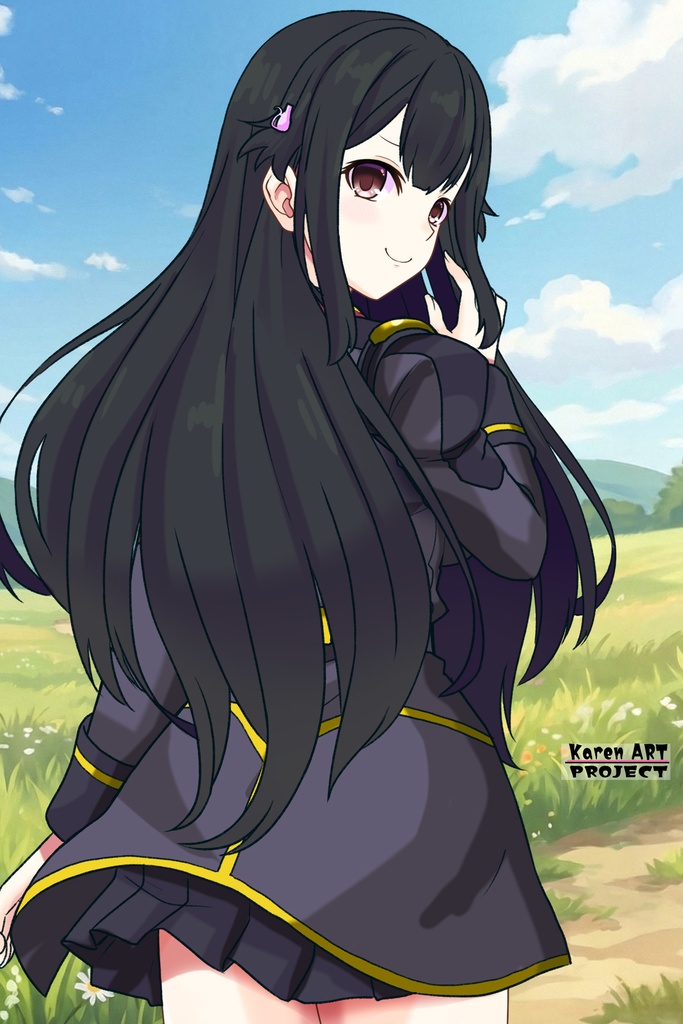 カレンちゃん+ヒナ・リャザンの制服【バディ・コンプレックス-01】 Karen is wearing Hina Ryazan's Unifrom【Buddy Complex-01】