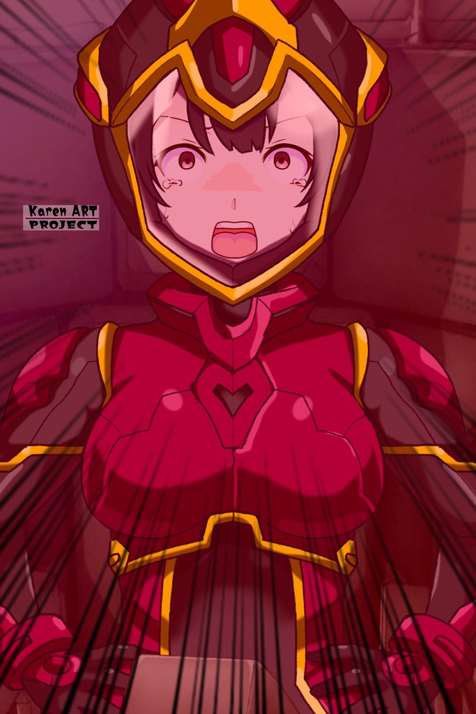 カレンちゃん+ヒナ・リャザンのパイロットスーツ【バディ・コンプレックス-05】 正面 Front Angle Karen is wearing Hina Ryazan's PilotSuit【Buddy Complex-05】