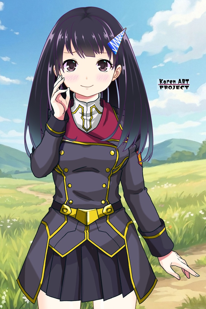 ゆりちゃん+ヒナ・リャザンの制服【バディ・コンプレックス-01】 Yuri is wearing Hina Ryazan's Unifrom【Buddy Complex-01】