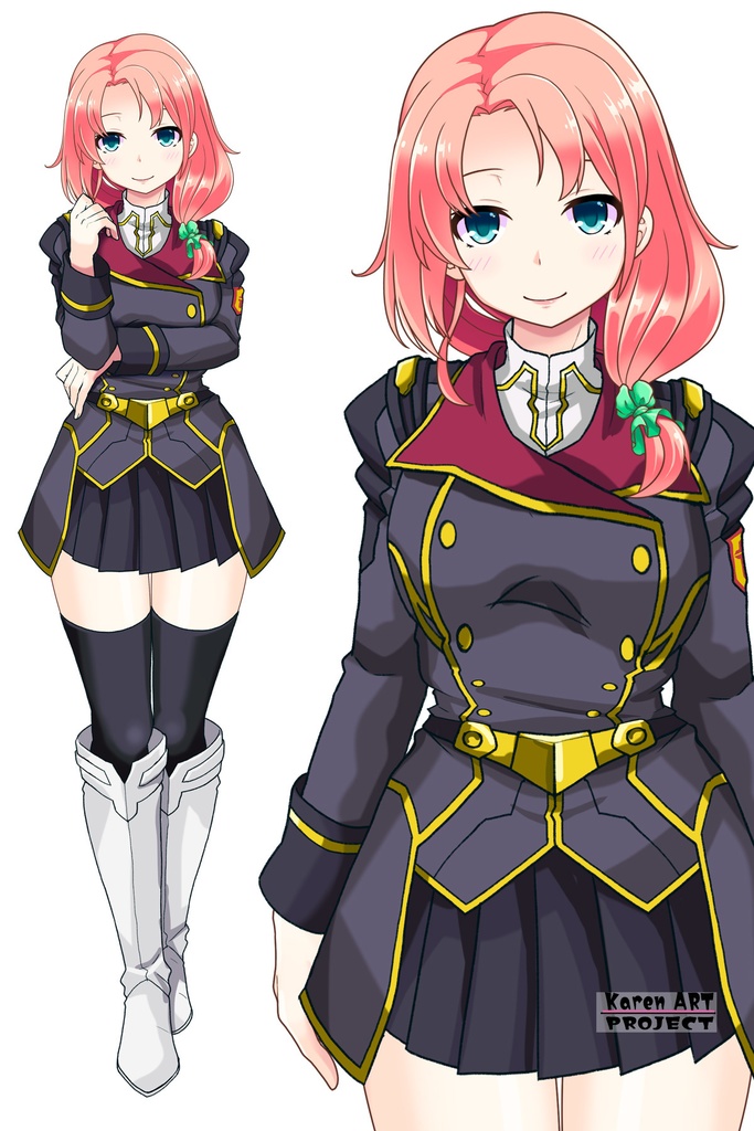 亜美ちゃん+ヒナ・リャザンの制服【バディ・コンプレックス-01】 Ami is wearing Hina Ryazan's Unifrom【Buddy Complex-01】