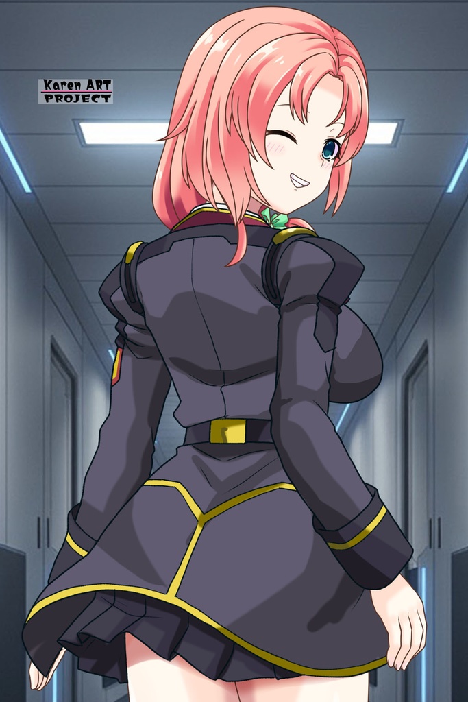 亜美ちゃん+ヒナ・リャザンの制服【バディ・コンプレックス-01】 Ami is wearing Hina Ryazan's Unifrom【Buddy Complex-01】