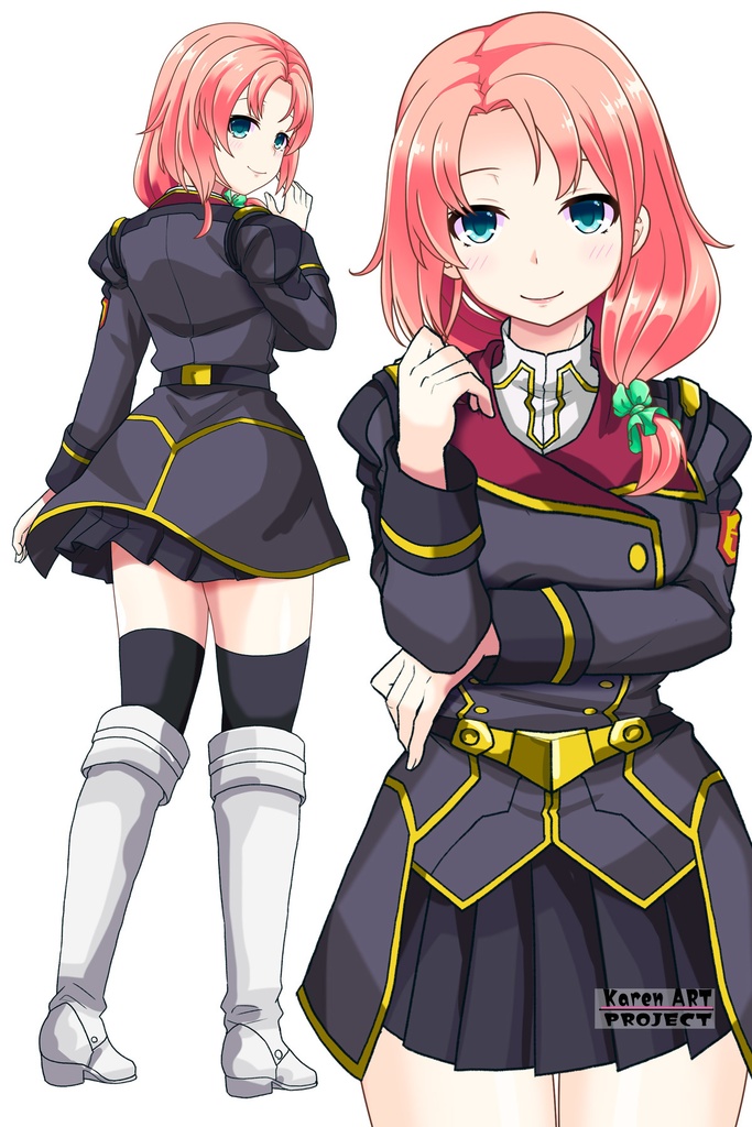 亜美ちゃん+ヒナ・リャザンの制服【バディ・コンプレックス-01】 Ami is wearing Hina Ryazan's Unifrom【Buddy Complex-01】