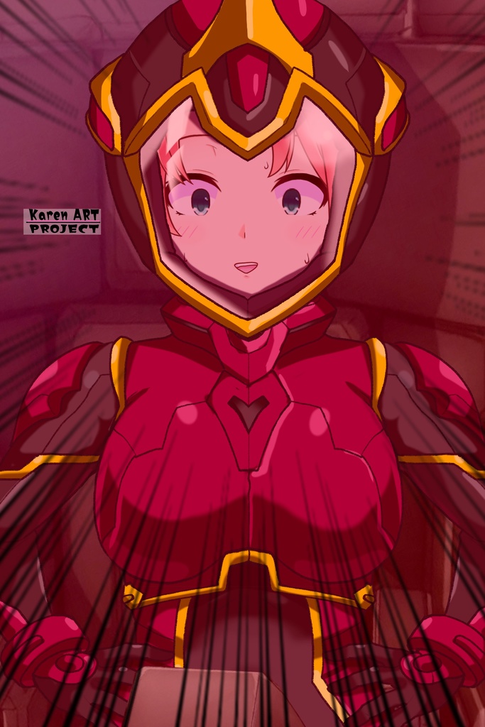 亜美ちゃん+ヒナ・リャザンのパイロットスーツ【バディ・コンプレックス-05】 正面 Front Angle Ami is wearing Hina Ryazan's PilotSuit【Buddy Complex-05】