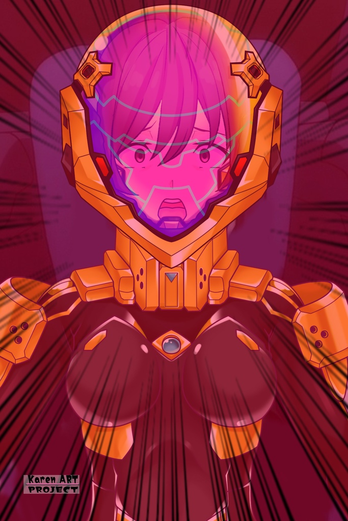 カレンちゃん+篁唯依の衛士強化装備【トータル・イクリプス】 正面アングル Karen is wearing Yui Takamura's Guard Reinforcement Equipment【TOTAL ECLIPSE】Front Angle