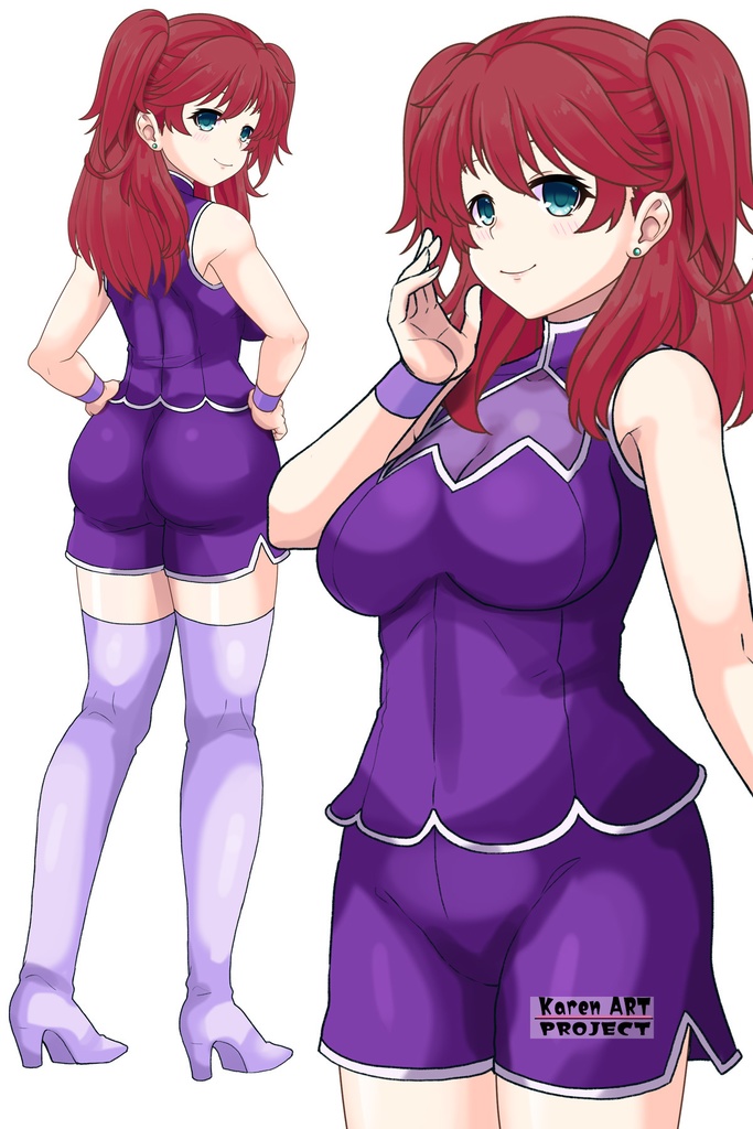 亜美ちゃん+ネーナ・トリニティの衣装【機動戦士ガンダム00=Season2-01】 Ami is wearing Nena Trinity's Unifrom【Mobile Suit Gundam 00=Season2-01】