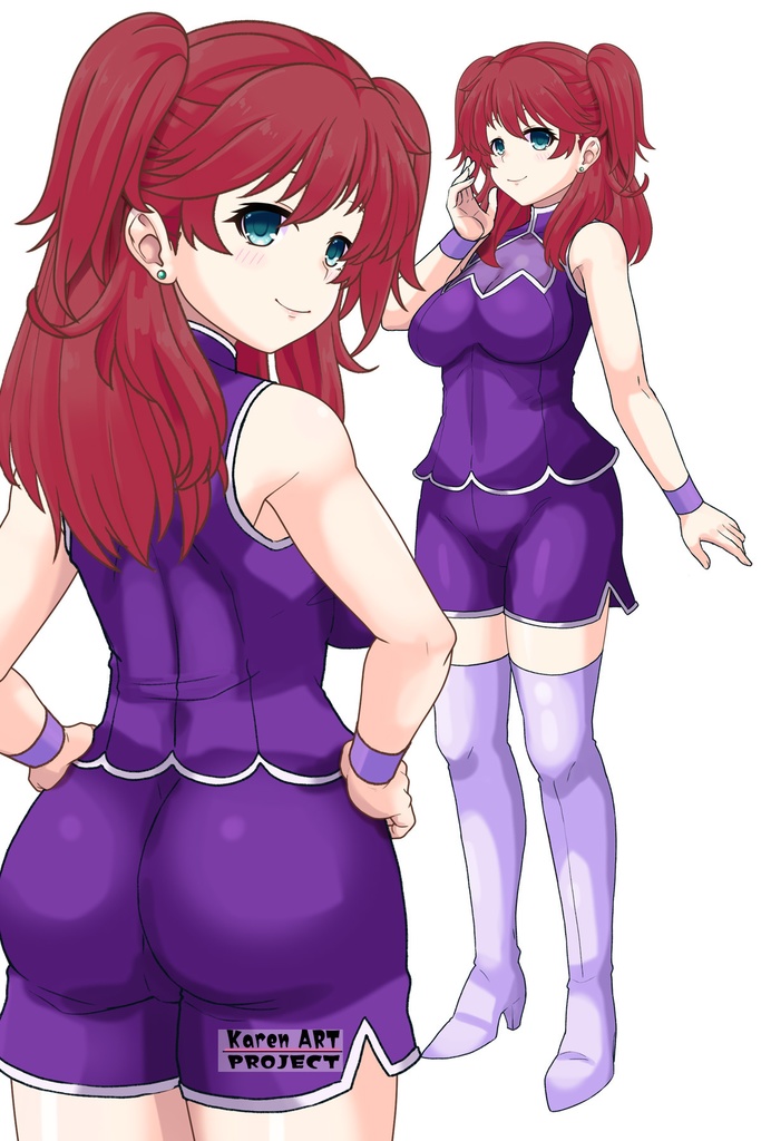 亜美ちゃん+ネーナ・トリニティの衣装【機動戦士ガンダム00=Season2-01】 Ami is wearing Nena Trinity's Unifrom【Mobile Suit Gundam 00=Season2-01】