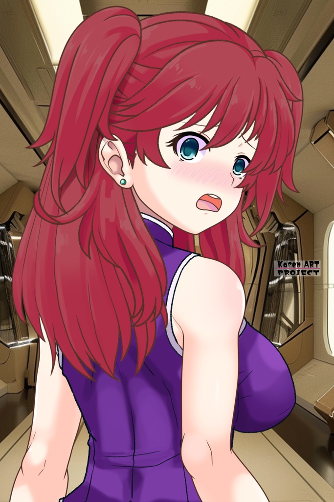 亜美ちゃん+ネーナ・トリニティの衣装【機動戦士ガンダム00=Season2-01】 Ami is wearing Nena Trinity's Unifrom【Mobile Suit Gundam 00=Season2-01】