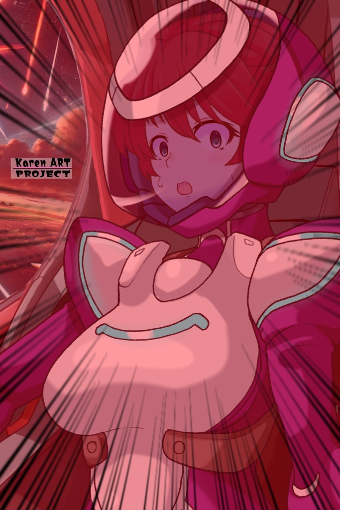 亜美ちゃん+ネーナ・トリニティのノーマルスーツ【機動戦士ガンダム00=Season2-02】 斜め前アングル Diagonal front angle Ami is wearing Nena Trinity's Normal Suit【Mobile Suit Gundam 00=Season2-02】