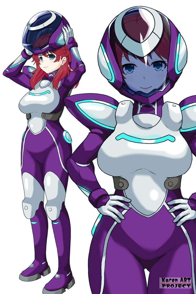 亜美ちゃん+ネーナ・トリニティのノーマルスーツ【機動戦士ガンダム00=Season2-04】 正面Sポーズ Front S-POSE Ami is wearing Nena Trinity's Normal Suit【Mobile Suit Gundam 00=Season2-04】