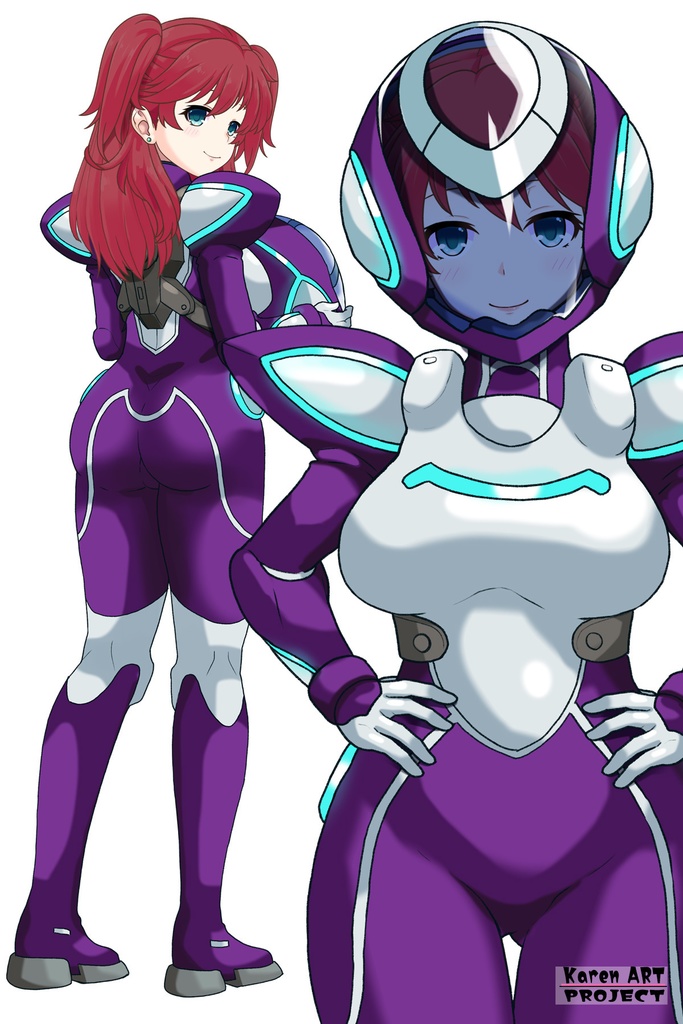 亜美ちゃん+ネーナ・トリニティのノーマルスーツ【機動戦士ガンダム00=Season2-04】 正面Sポーズ Front S-POSE Ami is wearing Nena Trinity's Normal Suit【Mobile Suit Gundam 00=Season2-04】