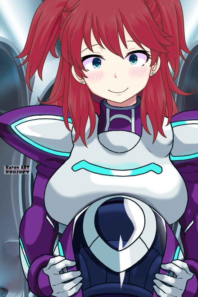 亜美ちゃん+ネーナ・トリニティのノーマルスーツ【機動戦士ガンダム00=Season2-04】 正面Sポーズ Front S-POSE Ami is wearing Nena Trinity's Normal Suit【Mobile Suit Gundam 00=Season2-04】