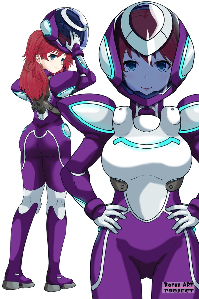 亜美ちゃん+ネーナ・トリニティのノーマルスーツ【機動戦士ガンダム00=Season2-05】 正面 Front Angle Ami is wearing Nena Trinity's Normal Suit【Mobile Suit Gundam 00=Season2-05】