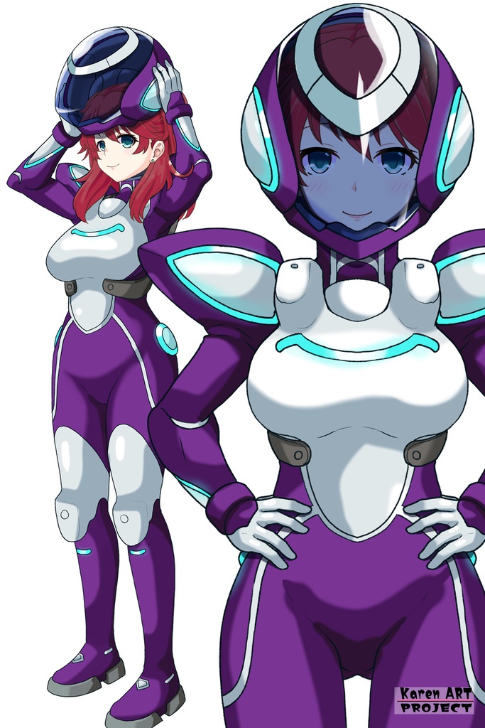 亜美ちゃん+ネーナ・トリニティのノーマルスーツ【機動戦士ガンダム00=Season2-05】 正面 Front Angle Ami is wearing Nena Trinity's Normal Suit【Mobile Suit Gundam 00=Season2-05】